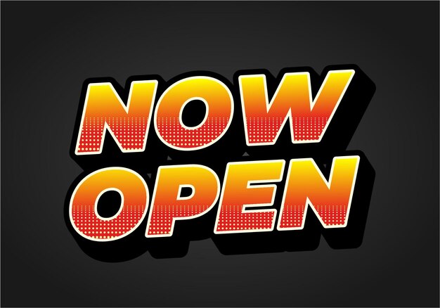 Now open Text effect in 3D style with good colors