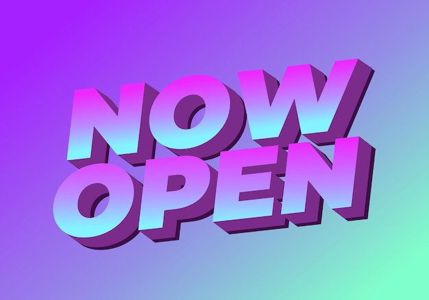 Now open Text effect in 3D style with good colors