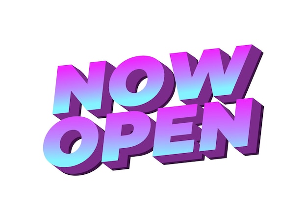 Now open Text effect in 3D style with good colors