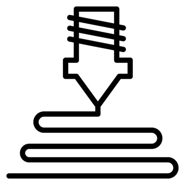nozzle icon vector image can be used for 3d printing