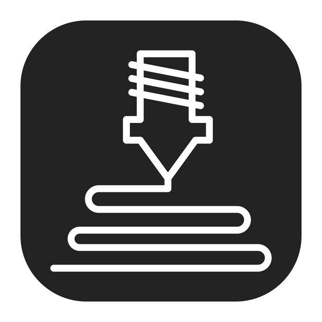 Nozzle icon vector image Can be used for 3d Printing