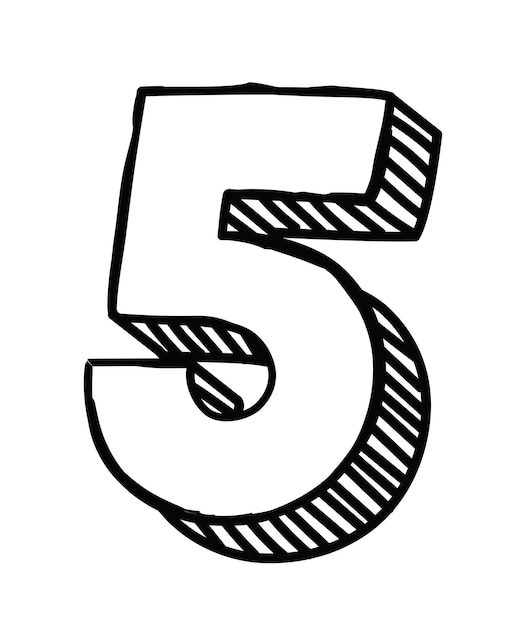Number five icon