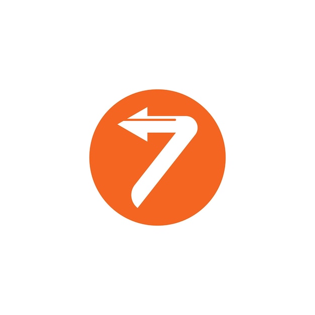 Number seven icon vector illustration design