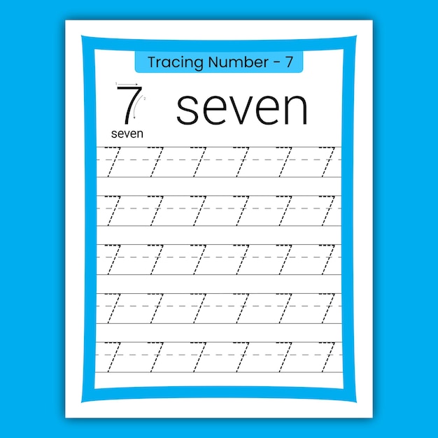 number tracing workbook for preschoolers