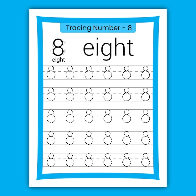 Number Tracing Workbook for Preschoolers