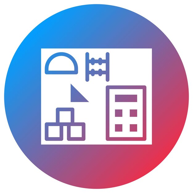 numeracy skills icon vector image can be used for daycare