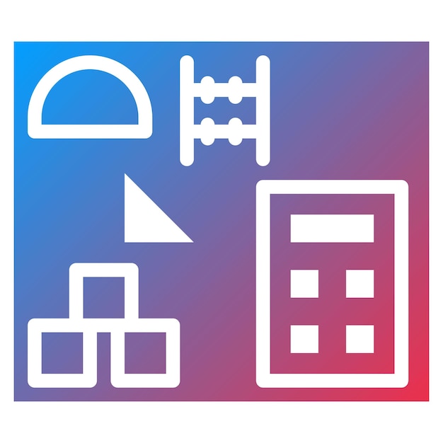 numeracy skills icon vector image can be used for daycare