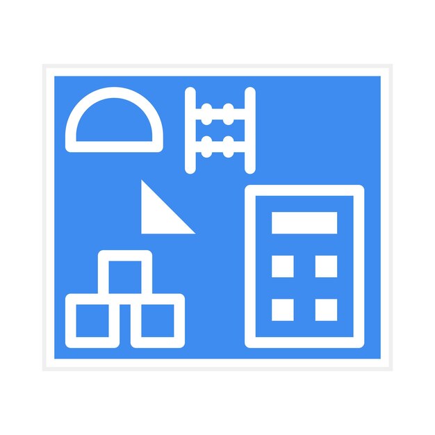 numeracy skills icon vector image can be used for daycare