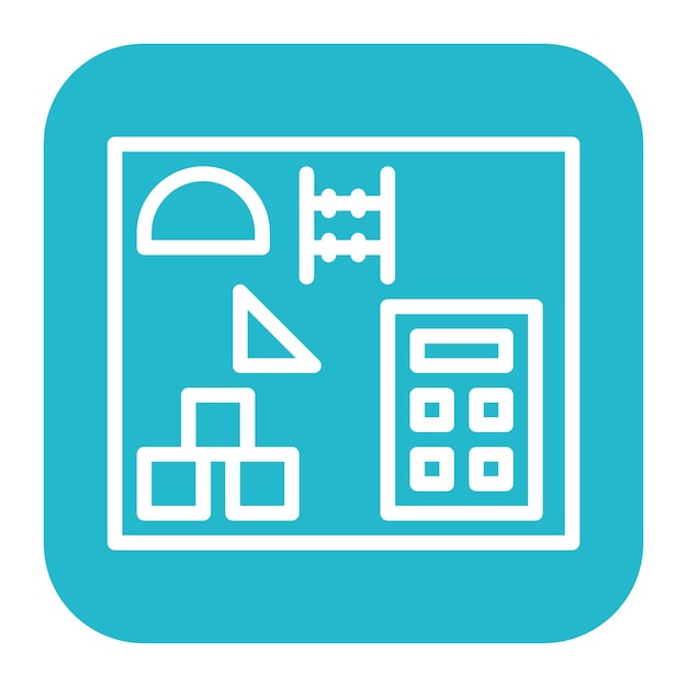 numeracy skills icon vector image can be used for daycare