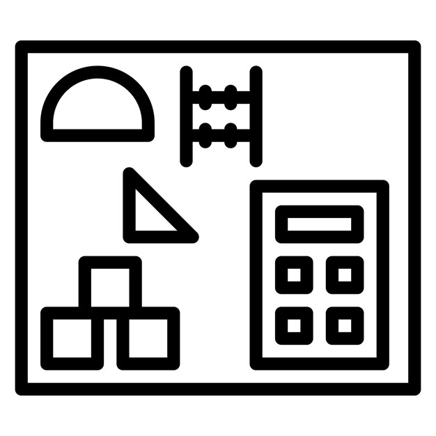 numeracy skills icon vector image can be used for daycare