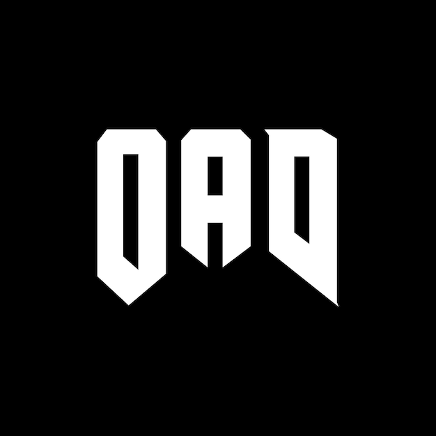 OAD letter logo design for technology company OAD logo design black and white color combination OAD logo OAD vector OAD design OAD icon OAD alphabet OAD typography logo design