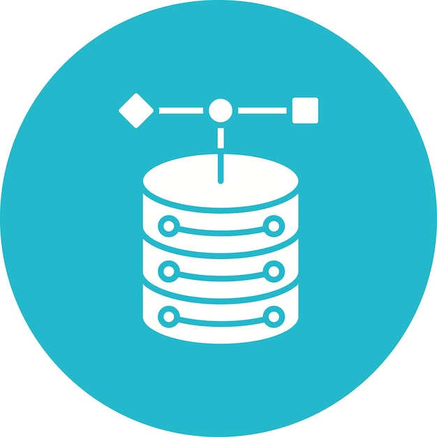 Object Database icon vector image Can be used for Big Data
