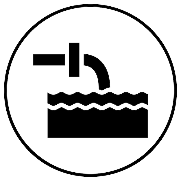 Ocean Oil Spill Icon