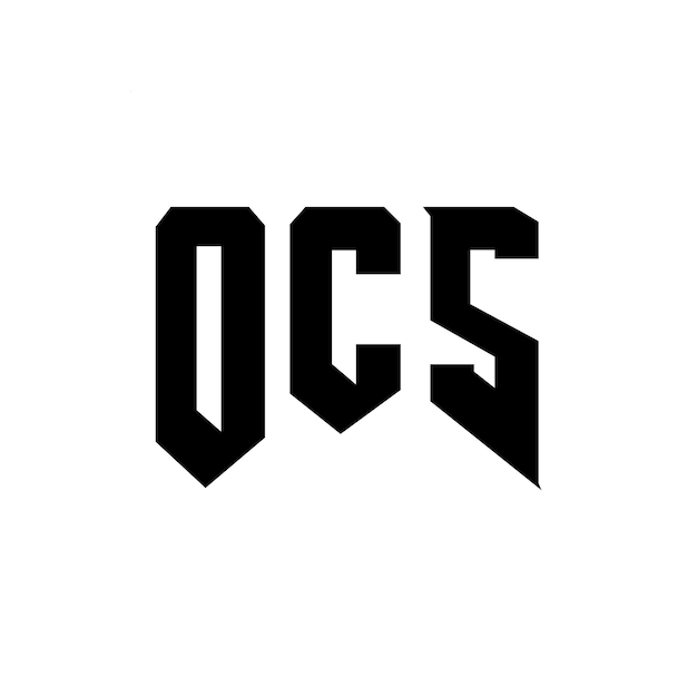 OCS letter logo design for technology company OCS logo design black and white color combination OCS logo OCS vector OCS design OCS icon OCS alphabet OCS typography logo design