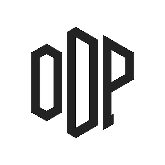 ODP Logo Design Initial Letter ODP Monogram Logo using Hexagon shape