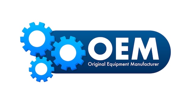 OEM Original Equipment Manufacturer Vector stock illustration
