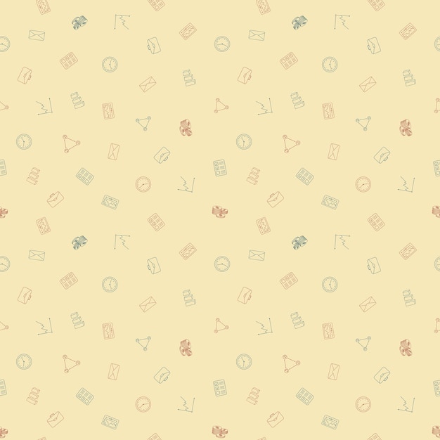 office business seamless pattern background vector illustration