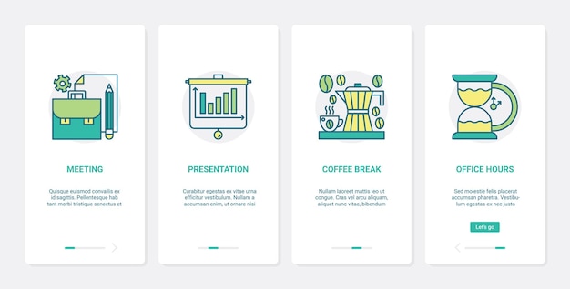 Office coffee break, business meeting  illustration.