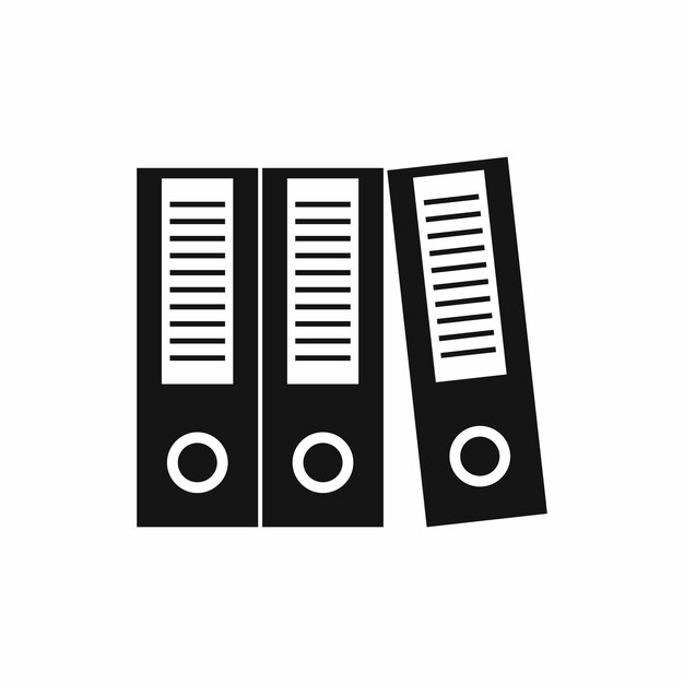 office folders icon in simple style on a white background vector illustration