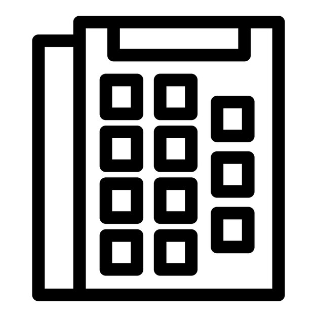 Office phone showing keypad for communication