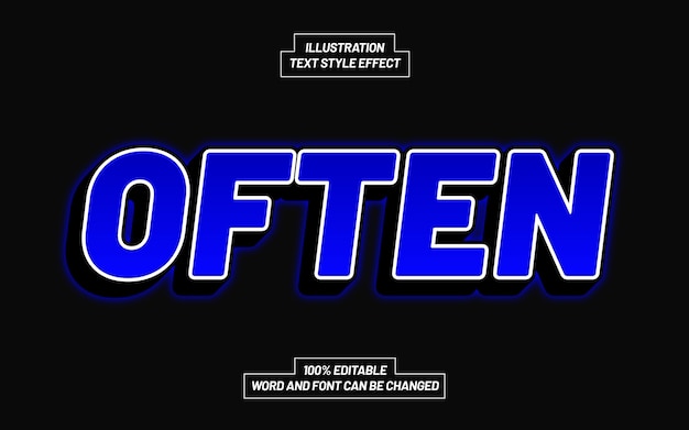 often text style effect
