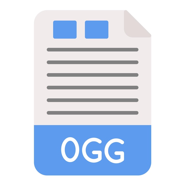 OGG Flat Illustration
