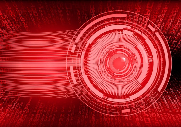Øje, cyberkredsløb, fremtidsteknologi, konceptbaggrund