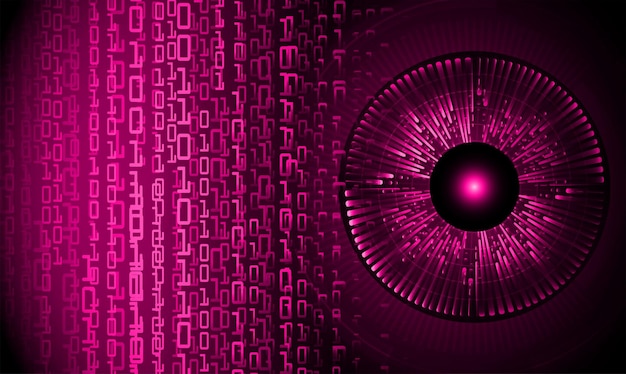 Øje, cyberkredsløb, fremtidsteknologi, konceptbaggrund