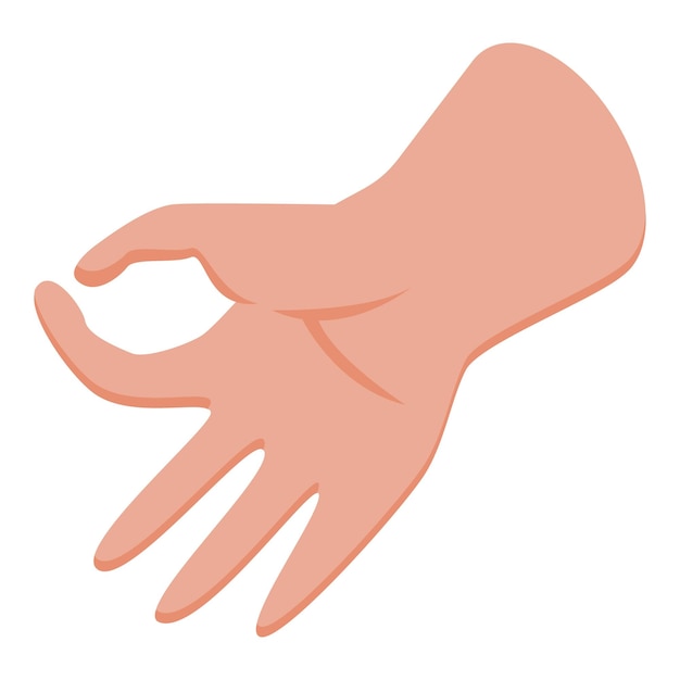 Okay hand icon Isometric of Okay hand vector icon for web design isolated on white background