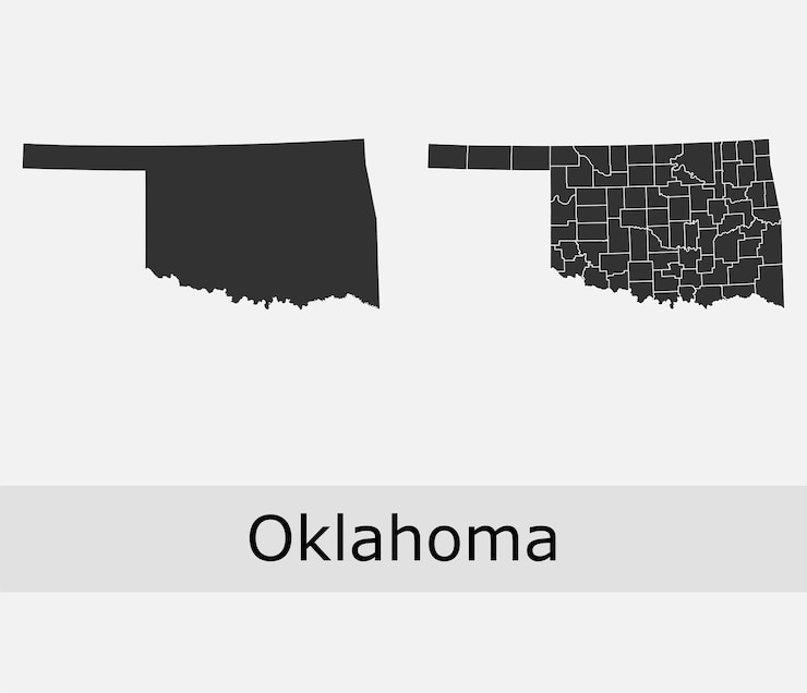 Oklahoma haritası ilçe sınırları