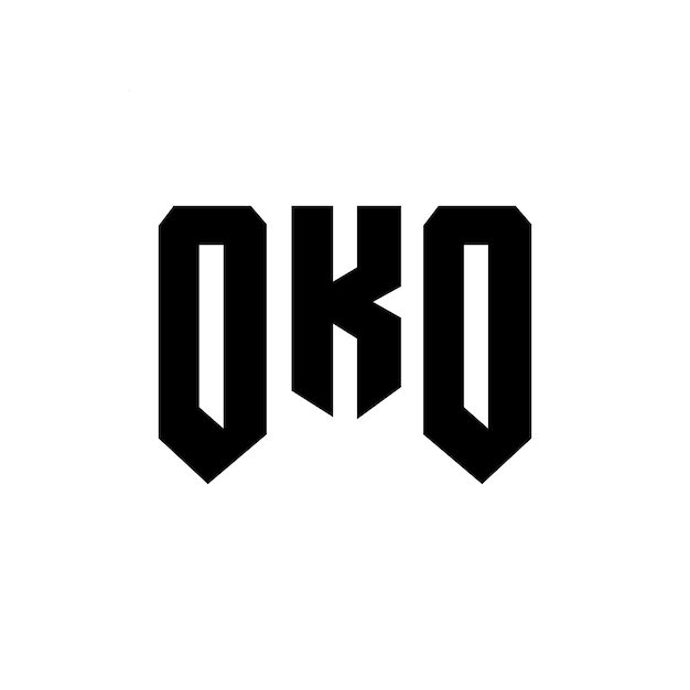 OKO letter logo design for technology company OKO logo design black and white color combination OKO logo OKO vector OKO design OKO icon OKO alphabet OKO typography logo design
