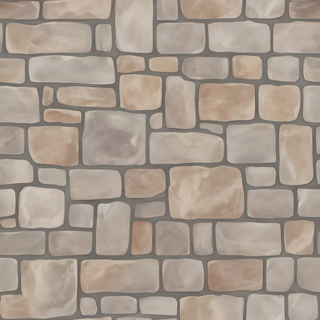 old brick seamless texture pattern detailed hand drawn painting illustration