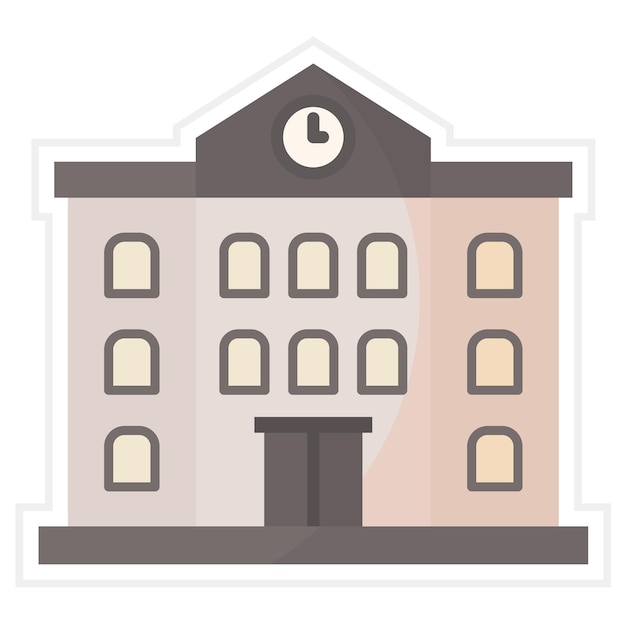 Old Building icon vector image Can be used for History