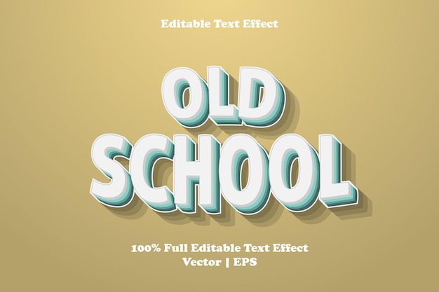 Old school editable text effect