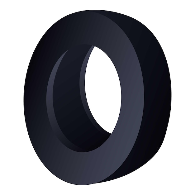 Old tire icon Isometric of old tire vector icon for web design isolated on white background