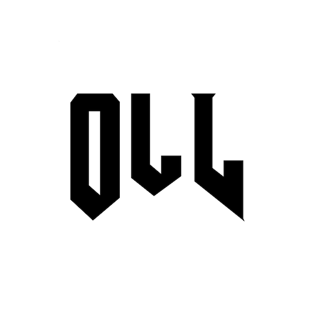 OLL letter logo design for technology company OLL logo design black and white color combination OLL logo OLL vector OLL design OLL icon OLL alphabet OLL typography logo design