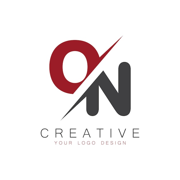 on initial monogram with letter creative logo