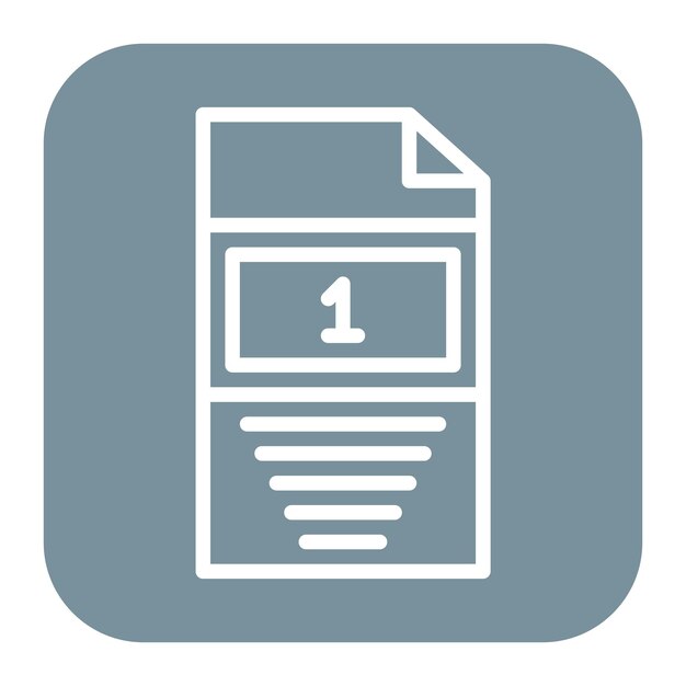 One Page icon vector image Can be used for Printing