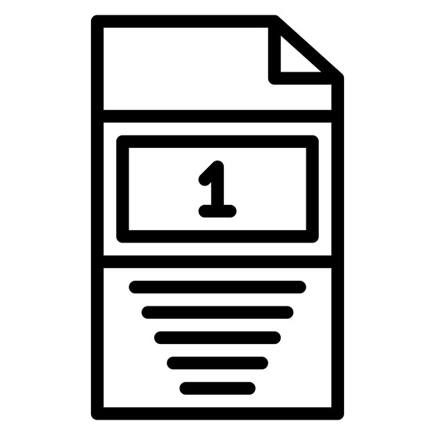 One Page icon vector image Can be used for Printing