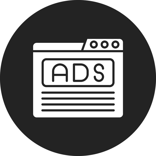Online Advertising icon vector image Can be used for Media Agency