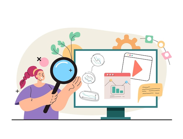 Online business analytics searching  