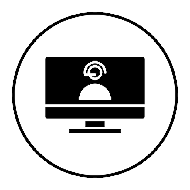 Online Call Center Vector Illustration