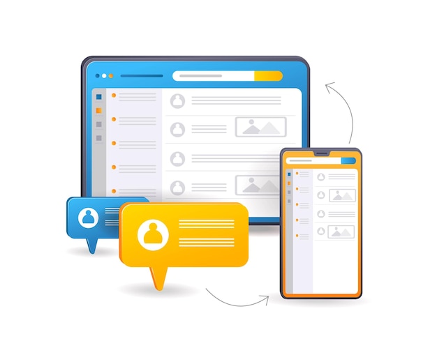 Online chat application system