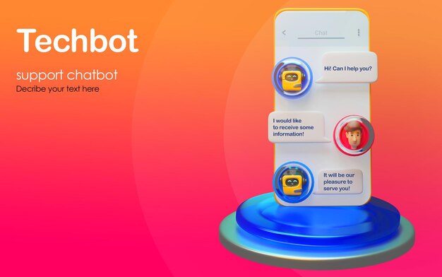 online chatbot vector concept background user chatting in messenger chatbot service