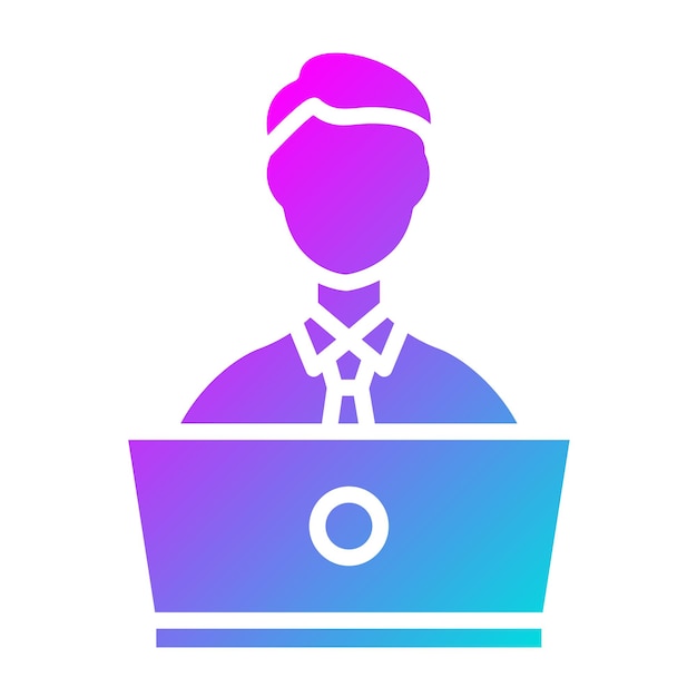 Online Learning Vector Icon Design Illustration