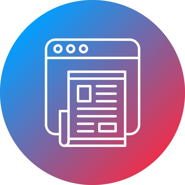 Online News icon vector image Can be used for News and Media