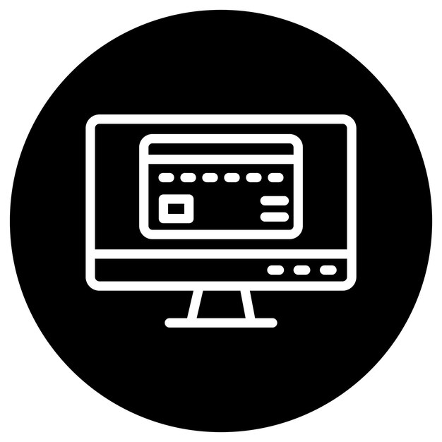 Online payment Vector Icon Design Illustration