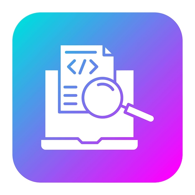 online search vector icon can be used for coding and development iconset