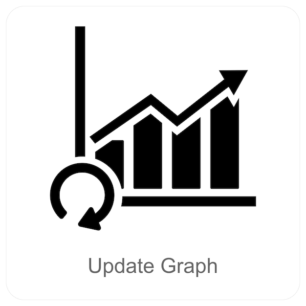 Opdater graf og grafikon-koncept