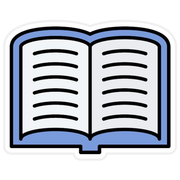 Open Book icon vector image Can be used for Library